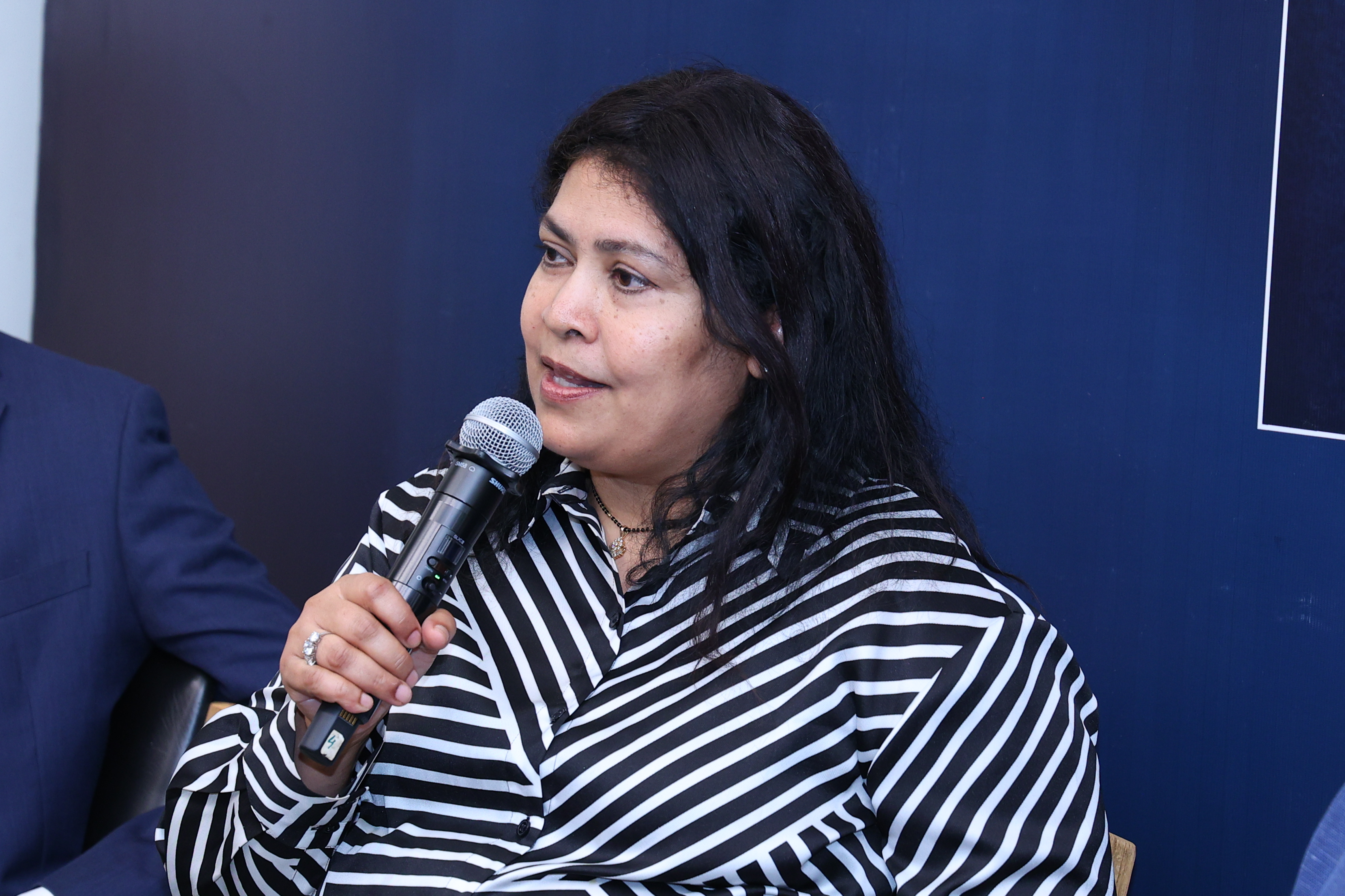 Avanti Shah speaking on the panel