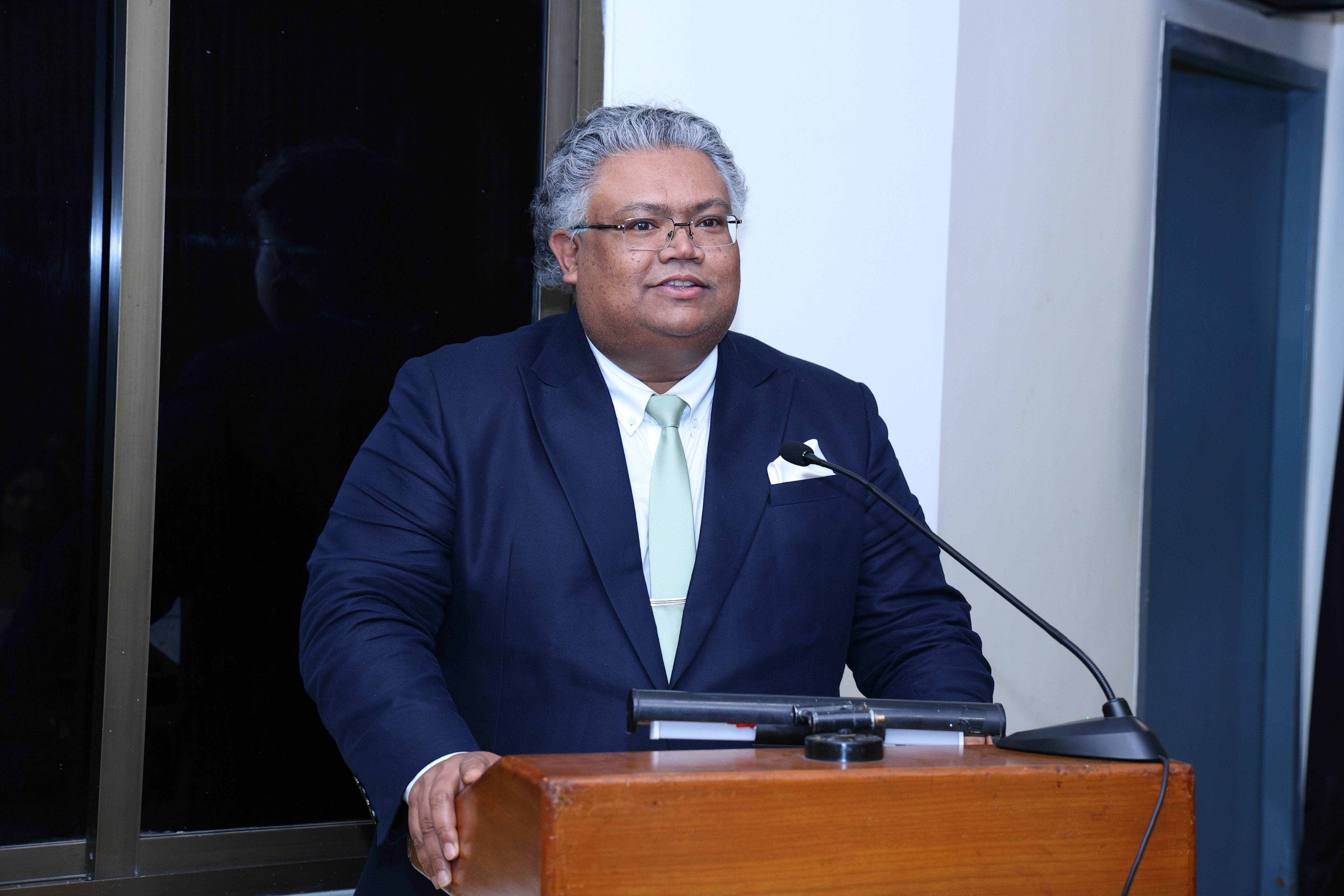 Prithviraj Dasgupta delivering the closing remarks